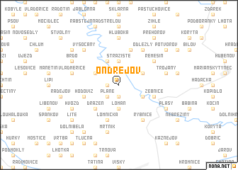 map of Ondřejov