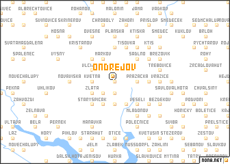 map of Ondřejov