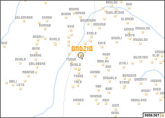 map of Ondzio