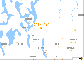 map of Onekwaya