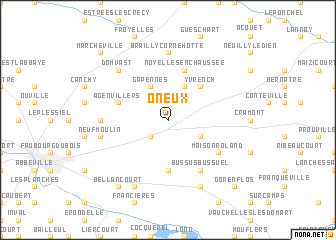 map of Oneux