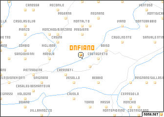 map of Onfiano