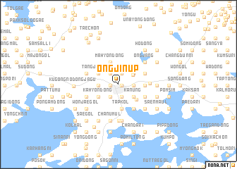 map of Ongjin-ŭp