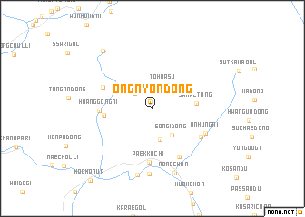map of Ongnyŏn-dong