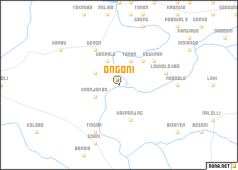map of Ongoni