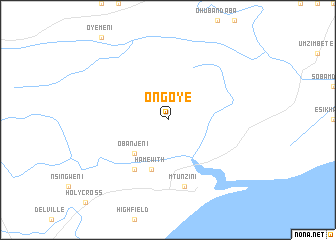 map of Ongoye