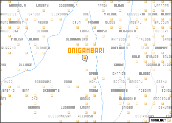 map of Onigambari