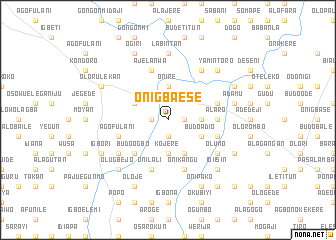 map of Onigba Ese