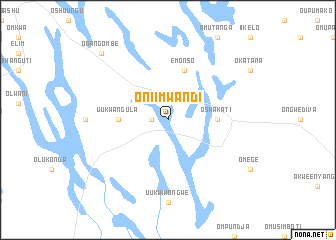 map of Oniimwandi