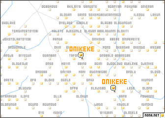 map of Onikeke