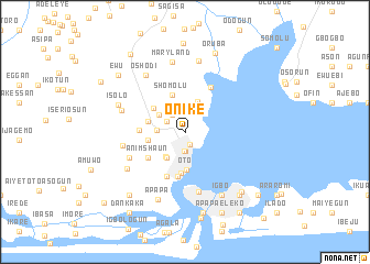 map of Onike
