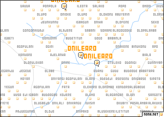 map of Onilearo