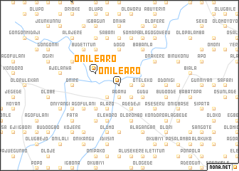 map of Onilearo