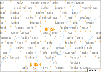 map of Onisa