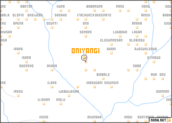 map of Oniyangi