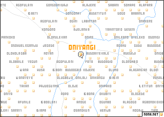 map of Oniyangi