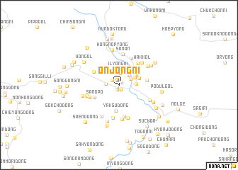 map of Onjŏng-ni