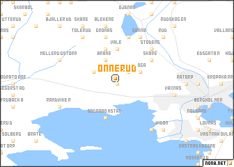 map of Önnerud