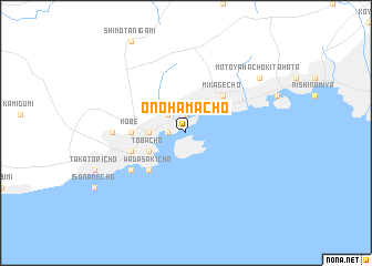 map of Onohamachō