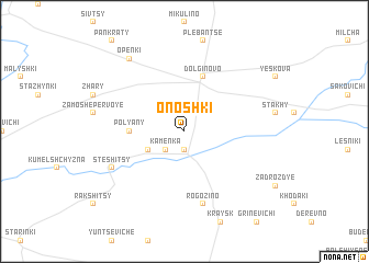 map of Onoshki