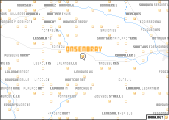 map of Ons-en-Bray