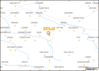 map of Onsjö