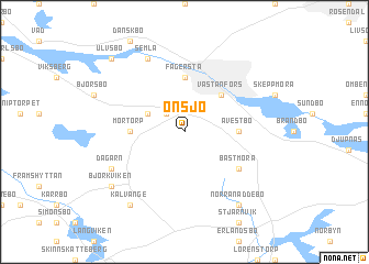 map of Onsjö