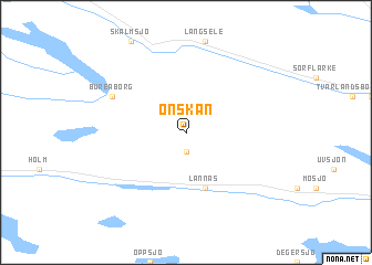 map of Önskan