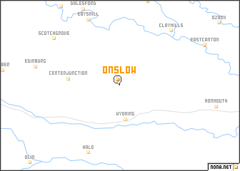 map of Onslow