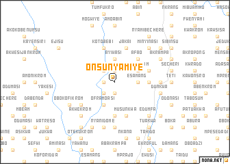 map of Onsunyamiye