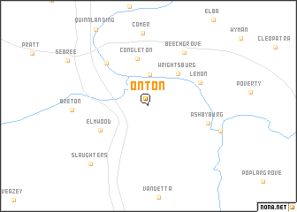 map of Onton
