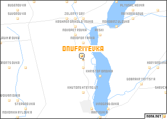 map of Onufriyevka