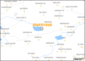 map of Onufriyevo