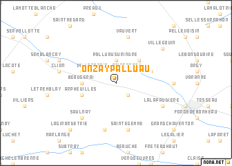 map of Onzay-Palluau