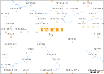 map of Onzhodovo