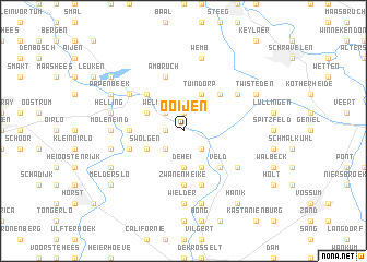 map of Ooijen