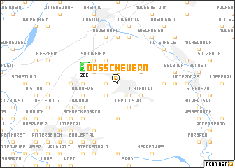 map of Oosscheuern