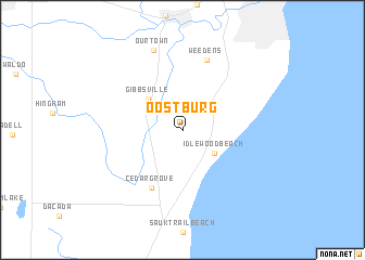 map of Oostburg