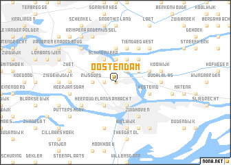 map of Oostendam