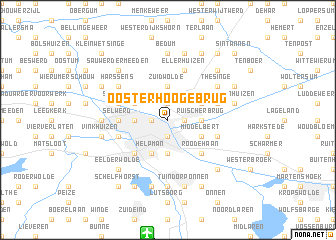 map of Oosterhoogebrug