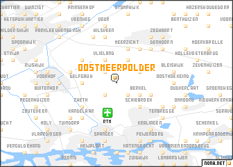 map of Oost-Meerpolder