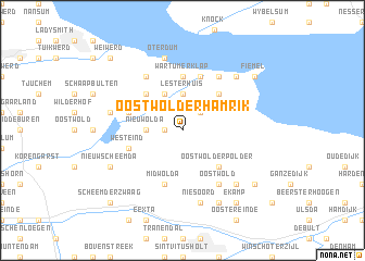 map of Oostwolderhamrik