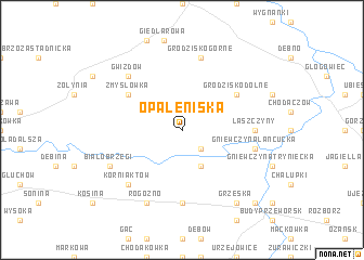 map of Opaleniska