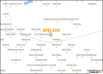 map of Opalëvo