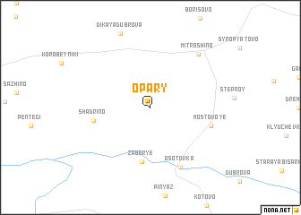 map of Opary