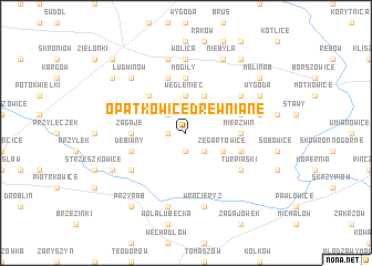 map of Opatkowice Drewniane