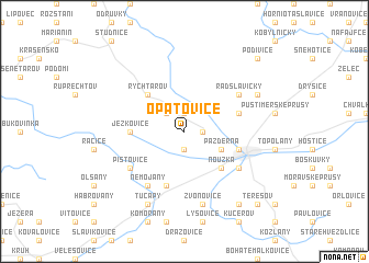 map of Opatovice