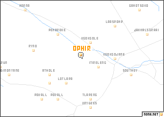 map of Ophir