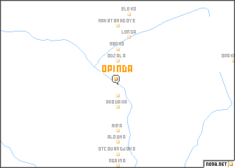 map of Opinda