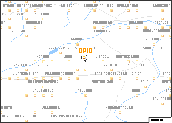 map of Opio